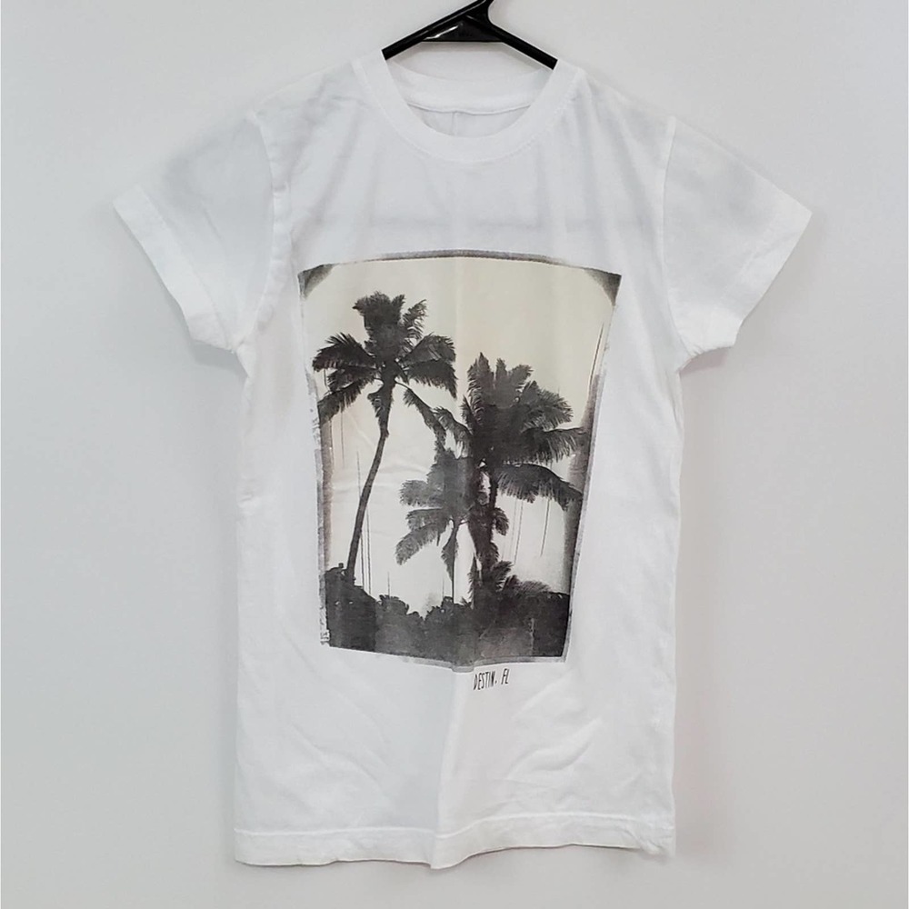 Del Sol Palm Tree Girl's Shortsleeve Tee Shirt